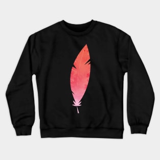 Pink Feather Crewneck Sweatshirt